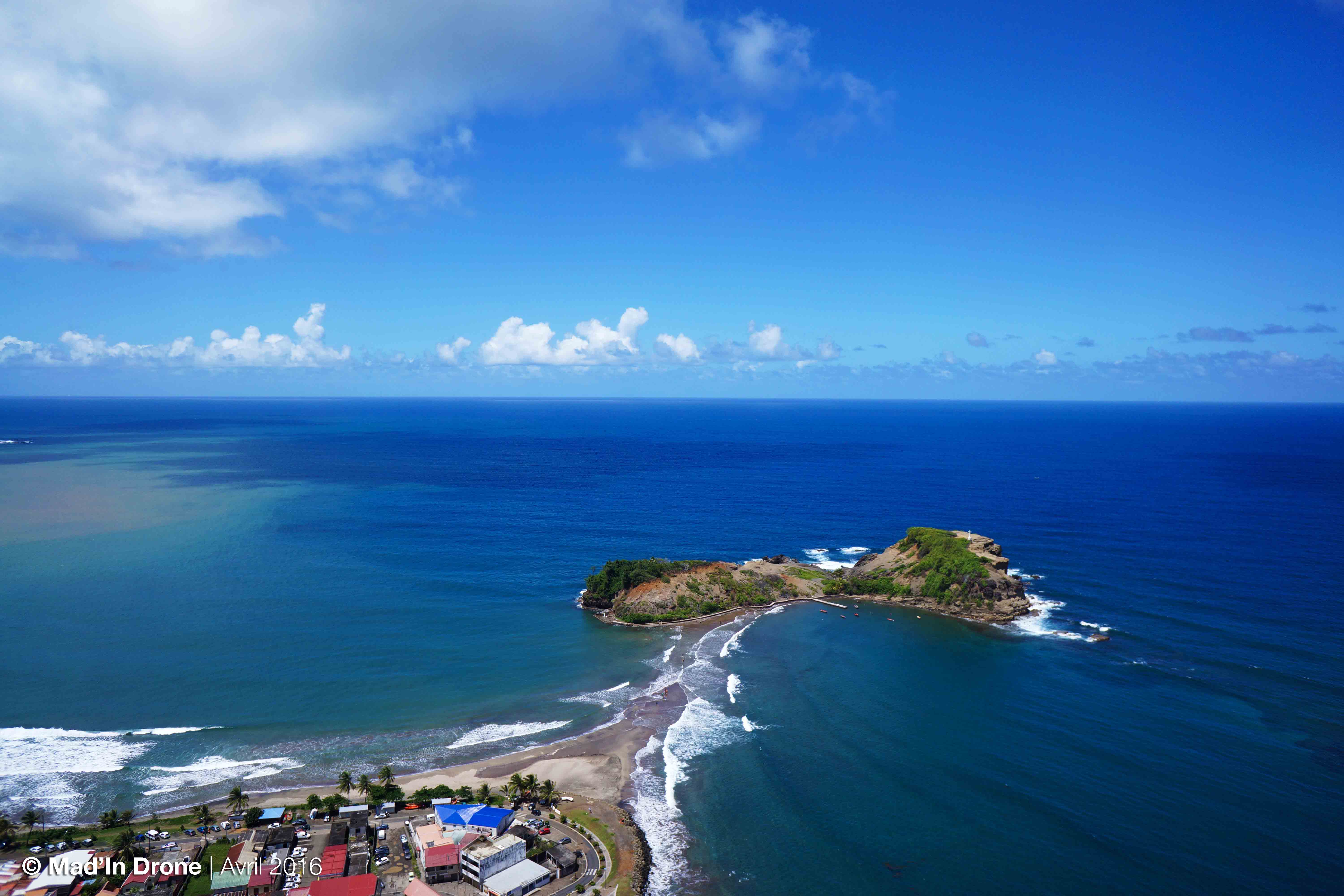 Photos  Le Tombolo de l'Îlet(SainteMarie, Martinique)  Mad'In Drone